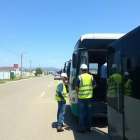 vistoria de ônibus